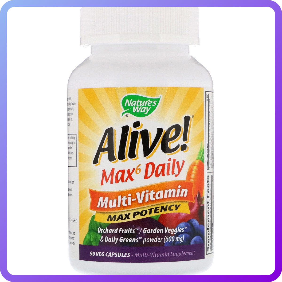 Мультивітаміни nature's Way Max6 Alive Max6 Daily Multi-Vitamin 90 Капсул (343114)