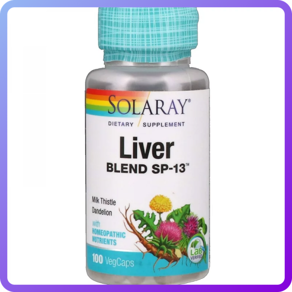 Захист печінки Solaray Liver Blend SP-13 100 вег.капс (345494)
