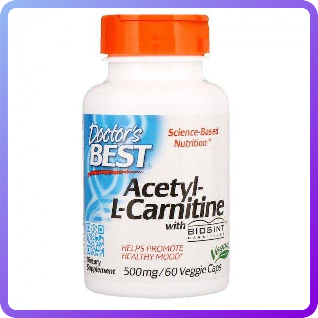 Жироспалювач Doctor's s BEST Acetyl L-Carnitine with Biosint 60 вег.капс (345497)