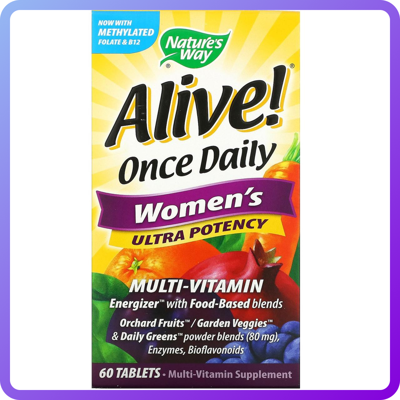 Мультивітаміни Для Жінок nature's Way Alive Ultra Potency Multi-Vitamin 60 Таблетки (343117)