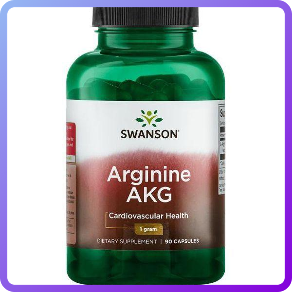 L-Аргінін Swanson Arginine AKG 1000 мг 90 капс (346539)