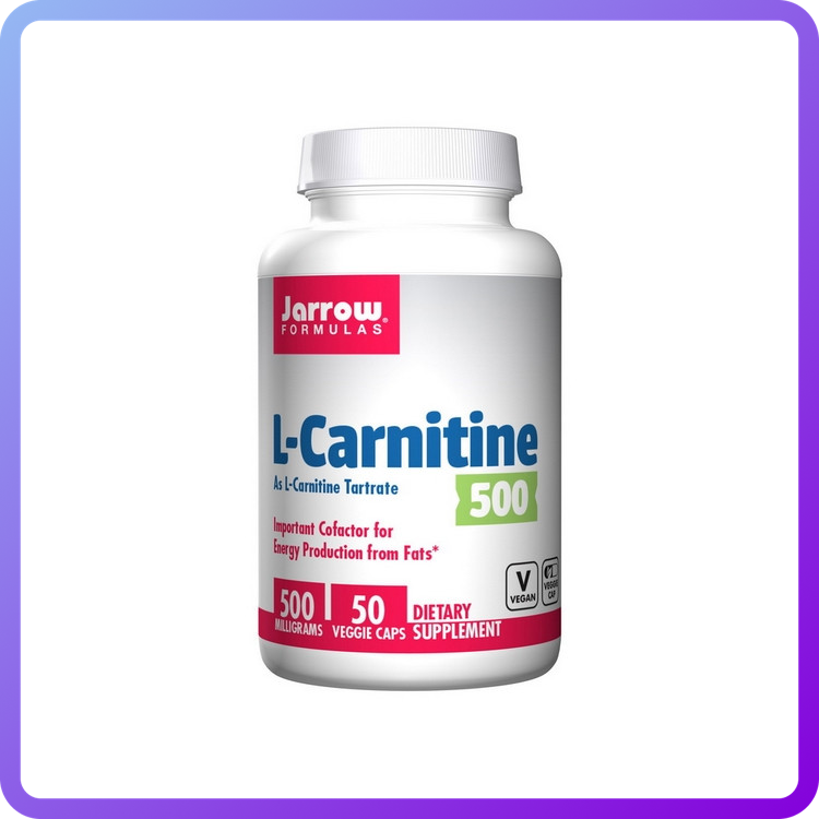 Жироспалювач Jarrow Formulas L-Carnitine 500 мг 50 вег.капс (345509)