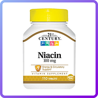 Витамины и минералы 21st Century Niacin 100 мг (110 таб) (228547)
