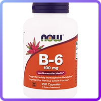 Витамины NOW Foods B-6 100 мг (250 капс) (108623)