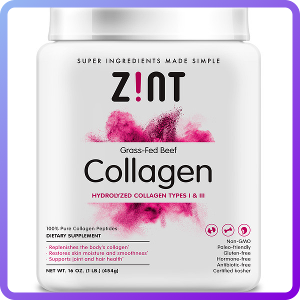 Гідролізований колаген Zint Beef Collagen Hydrolyzed Types I & III 454 г (347553)