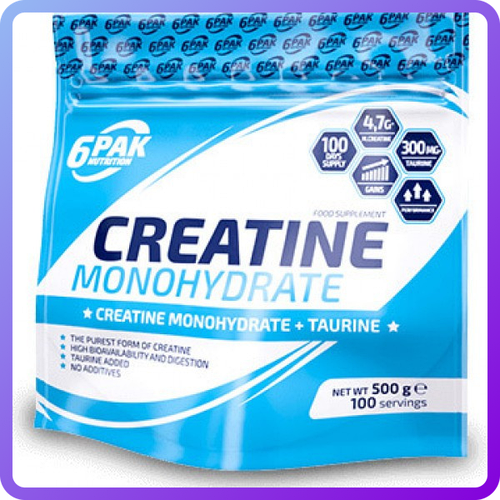Купить Креатин 6 Pak Creatin Monohidrate (500 г) Качественная продукция ...