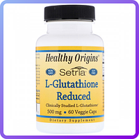 Л-глутатіон Healthy Origins Setria L-glutathione reduced 500 мг (60 капсул) (105520)