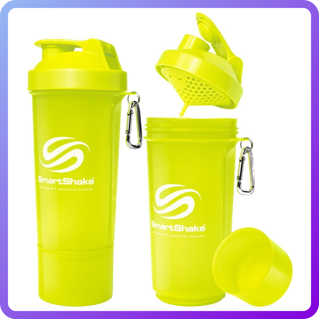 Шейкер SmartShake Slim NEON Lime (500 мл) (104187)