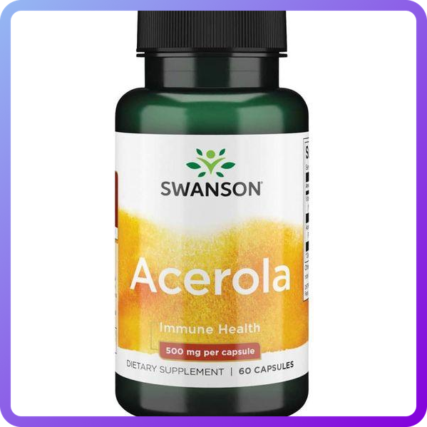 Ацерола Swanson Acerola 500 мг 60 капс (346583)