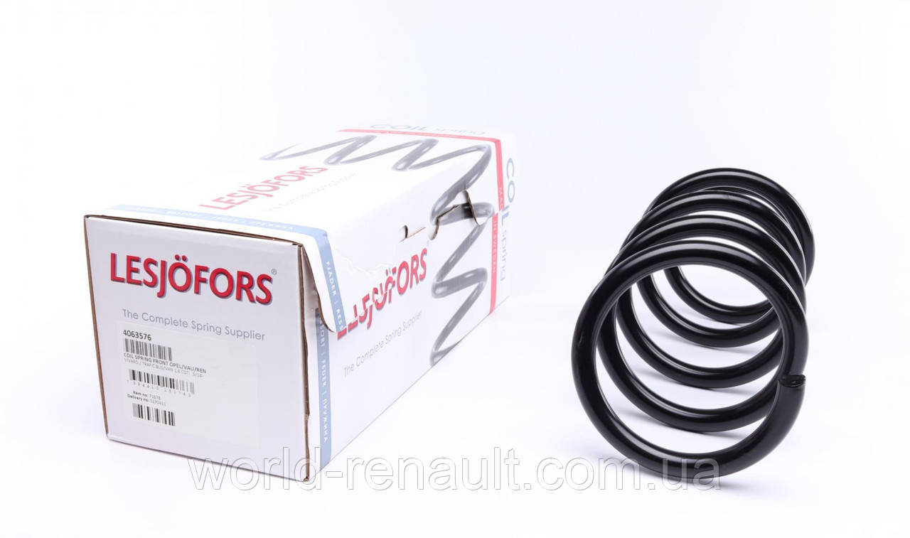 LESJOFORS (Швеція) 4063576 — Пружина передня на Рено Трафік III з 2014г.