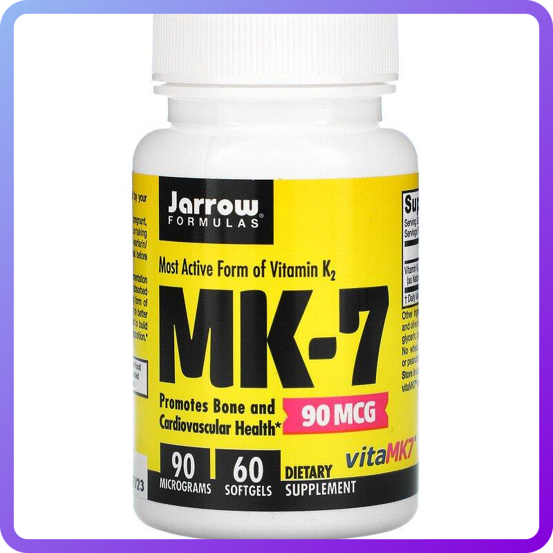 Вітаміни і мінерали Jarrow Formulas MK-7 90 мкг 60 гел.капс (345554)