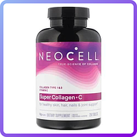 Препарат для відновлення суглобів і зв'язок Neocell Super Collagen+C Type 1+3 (250 таб) (335124)