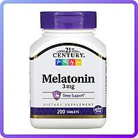 Мелатонин 21st Century Melatonin 3 мг (200 таб) (452190)