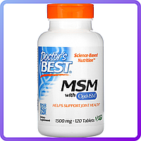 Препарати для відновлення суглобів і зв'язок Doctor's s Best MSM with OptiMSM 1500 мг (120 таб) (450839)