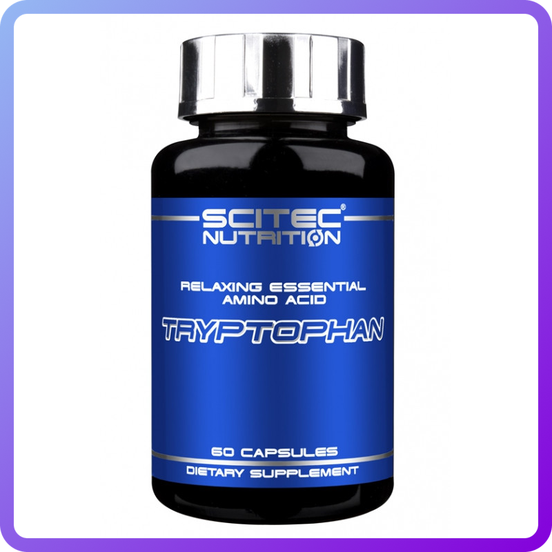 Амінокислота регулює настрій і знижує стрес Scitec Nutrition Tryptophan (60 капс) (336483)