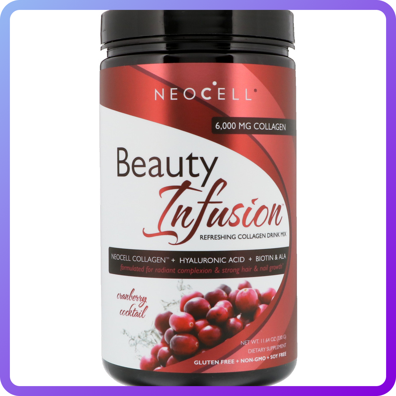 Препарат для відновлення суглобів і зв'язок Neocell Beauty Infusion Collagen Drink 30 порц. (330 г) (335127)