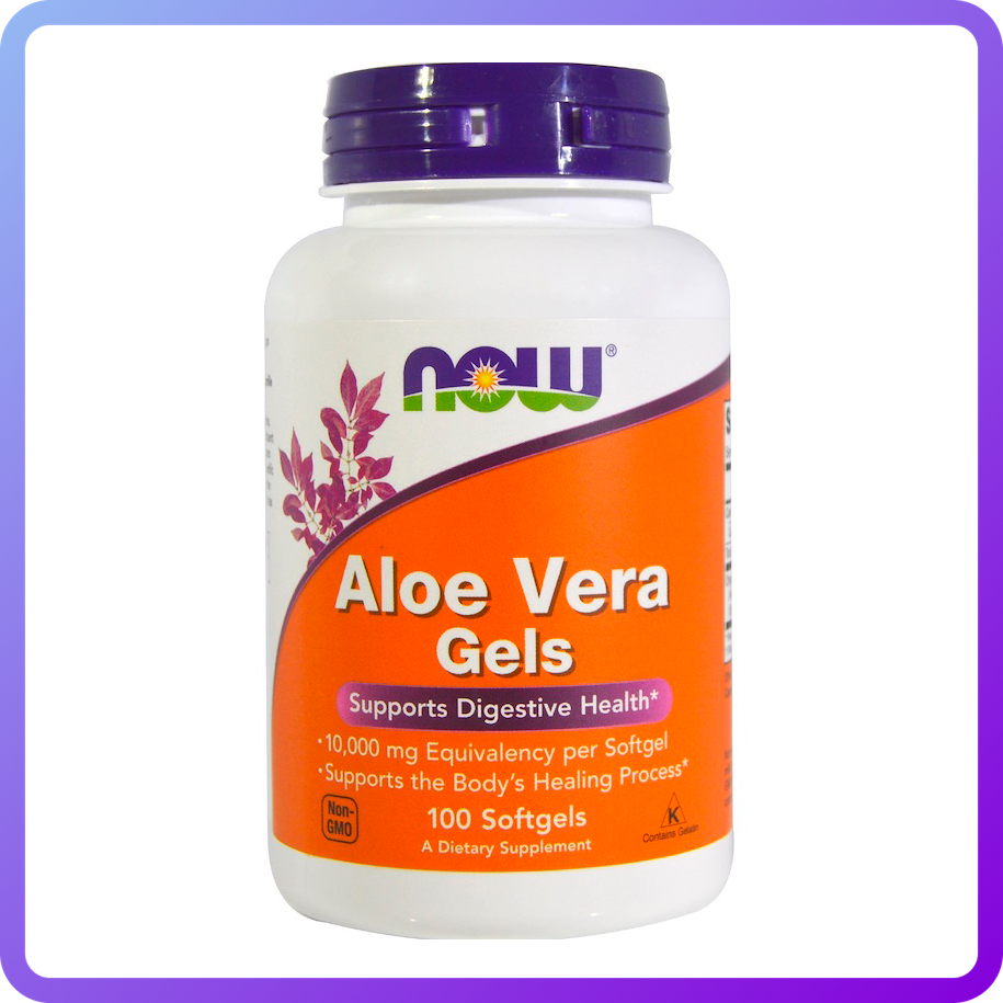 Комплекс для поліпшення роботи імунної системи NOW Aloe Vera Gels 5000 mg (100 кап) (335135)