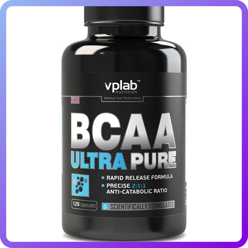 Амінокислоти BCAA VPLab BCAA Ultra Pure (120 кап) (108699)