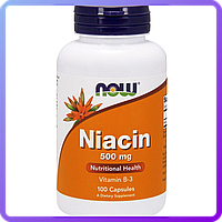 Ниацин Now Foods Niacin with Vitamin В-3 500 мг (100 капсул) (226862)