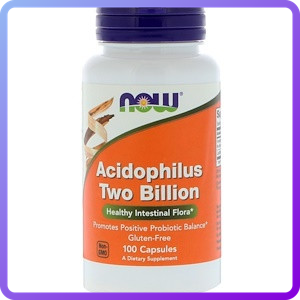 Травлення і ферменти NOW Foods ACIDOPHILUS 2 BILLION (100 капс) (340968)
