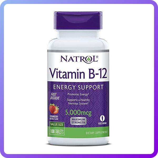Вітаміни і мінерали Natrol Vitamin B-12 5000 мкг 100 таб (345573)