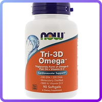 Рыбий жир NOW Foods TRI-3D OMEGA (90 капс) (340989)