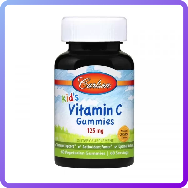 Вітаміни і мінерали Carlson Labs kid's Vitamin C Gummies 125 мг 60 вег.капс (345590)