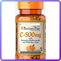 Витамины и минералы Puritans Pride Vitamin C 500 мг with Bioflavonoids and Rose Hips 30 капс (453364)