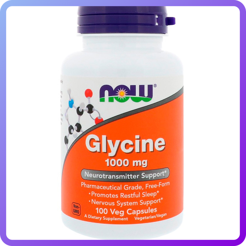Амінокислоти Now Foods Glycine 1000 мг (100 желевых капсул) (337944)