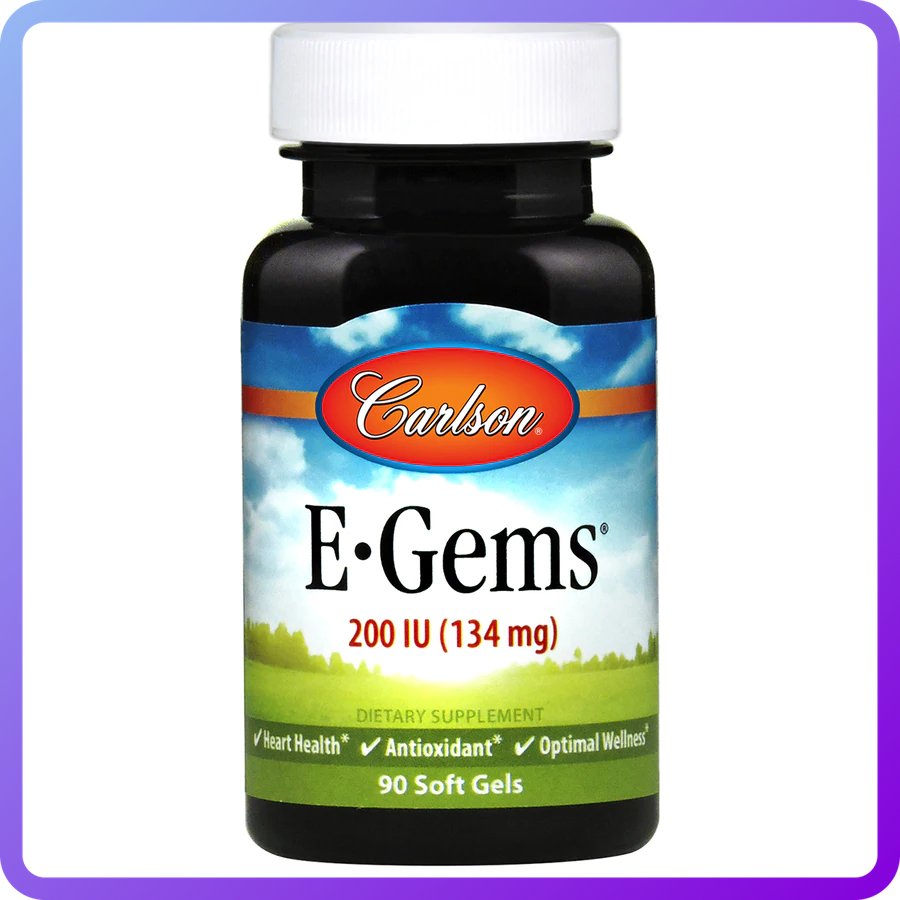 Вітаміни і мінерали Carlson Labs E-Gems 200 IU (134 mg) 90 гел.капс (345600)