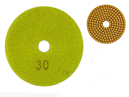 Черепашка (диск) для сухого шліфування Baumesser Standard №30 на липучці