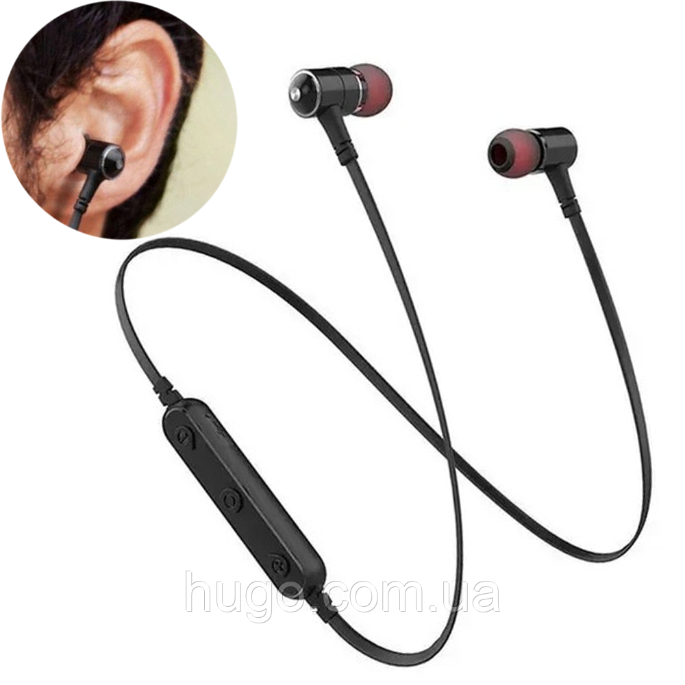 Бездротові навушники вакуумні B930BL з мікрофоном / Акумуляторні навушники Bluetooth для занять спортом, фото 1