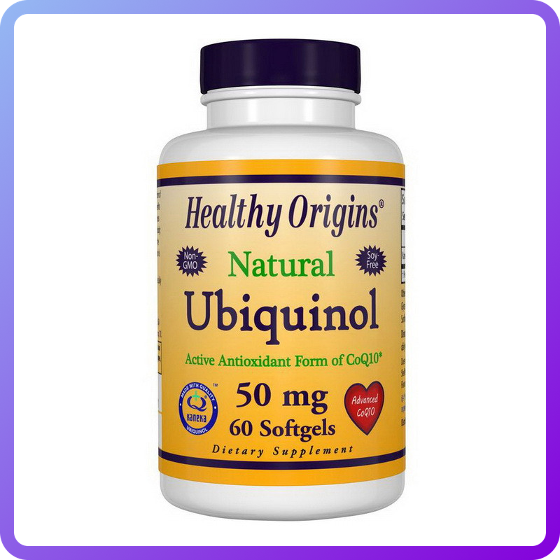 Натуральний убихинол Healthy Origins Natural Ubiquinol 50 мг 60 гел.капс (345609)