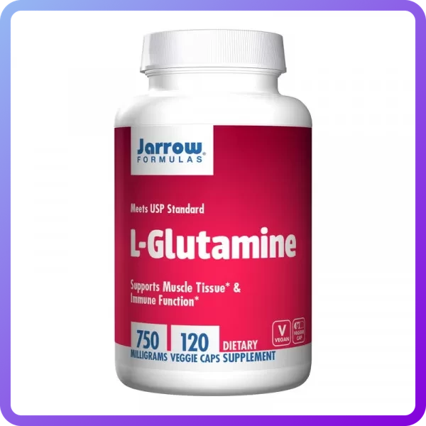 Амінокислоти Jarrow Formulas L-Glutamine 750 мг 120 вег.капс (345611)