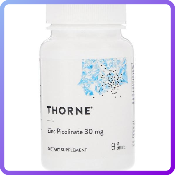 Цинк Picolinate Thorne Research Zinc Picolinate 30 мг 180 капсул (344571)