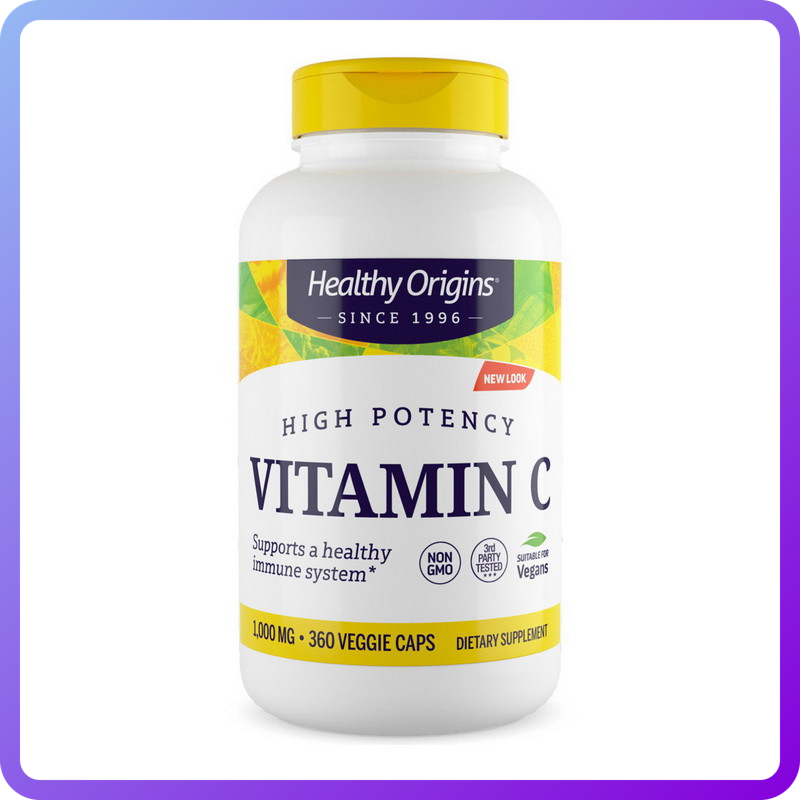 Вітаміни і мінерали Healthy Origins Vitamin C 1000 мг 360 вег.капс (345622)