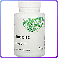 Конопляне масло Thorne Research Hemp Oil+ 30 гельових капсул (112272)