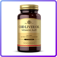 Масло печени трески витамины A и D Solgar COD Liver Oil Vitamins A & D 250 гел.капс (234673)