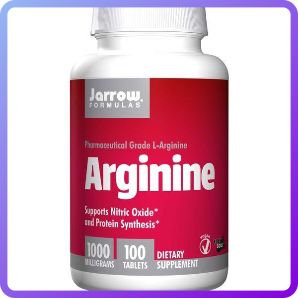 L-Аргінін Jarrow Formulas l-arginine 1000 мг 100 таблеток (344592)