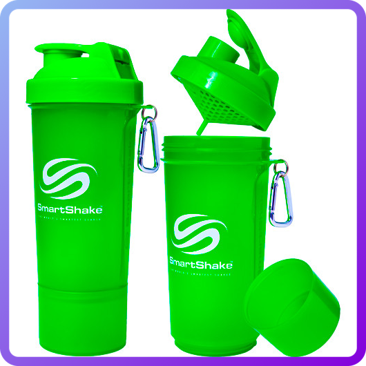Шейкер SmartShake Slim NEON Green (500 мл) (336585)