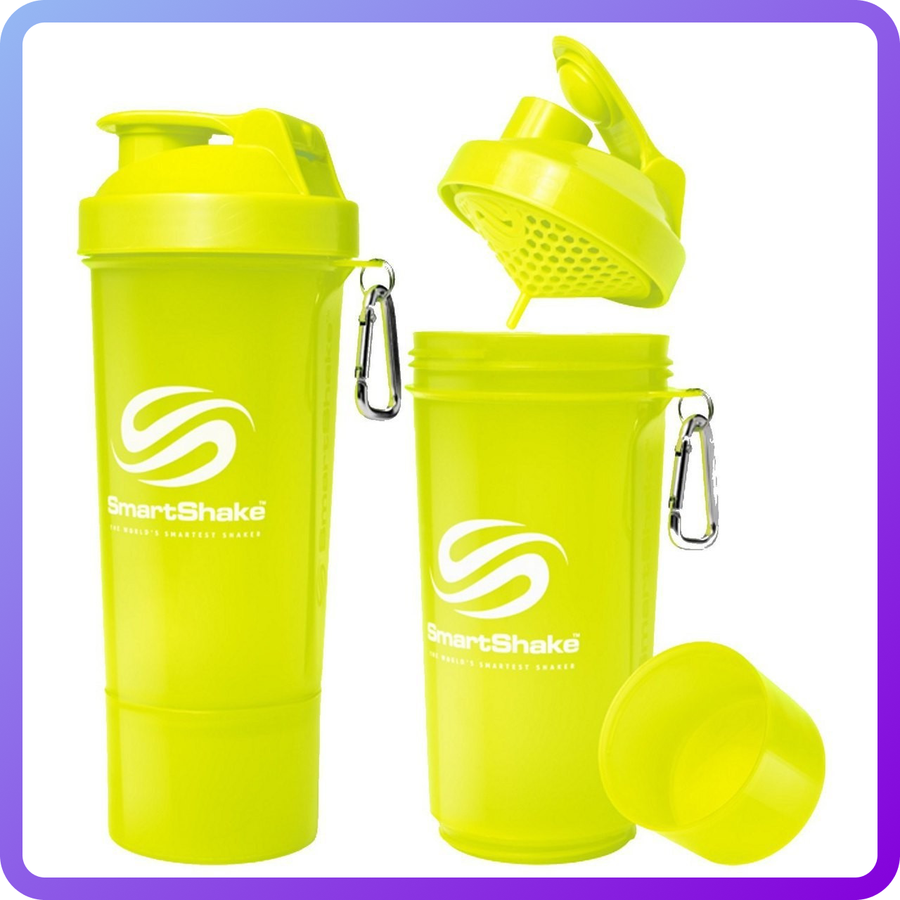 Шейкер SmartShake Slim NEON Lime (500 мл) (336587)