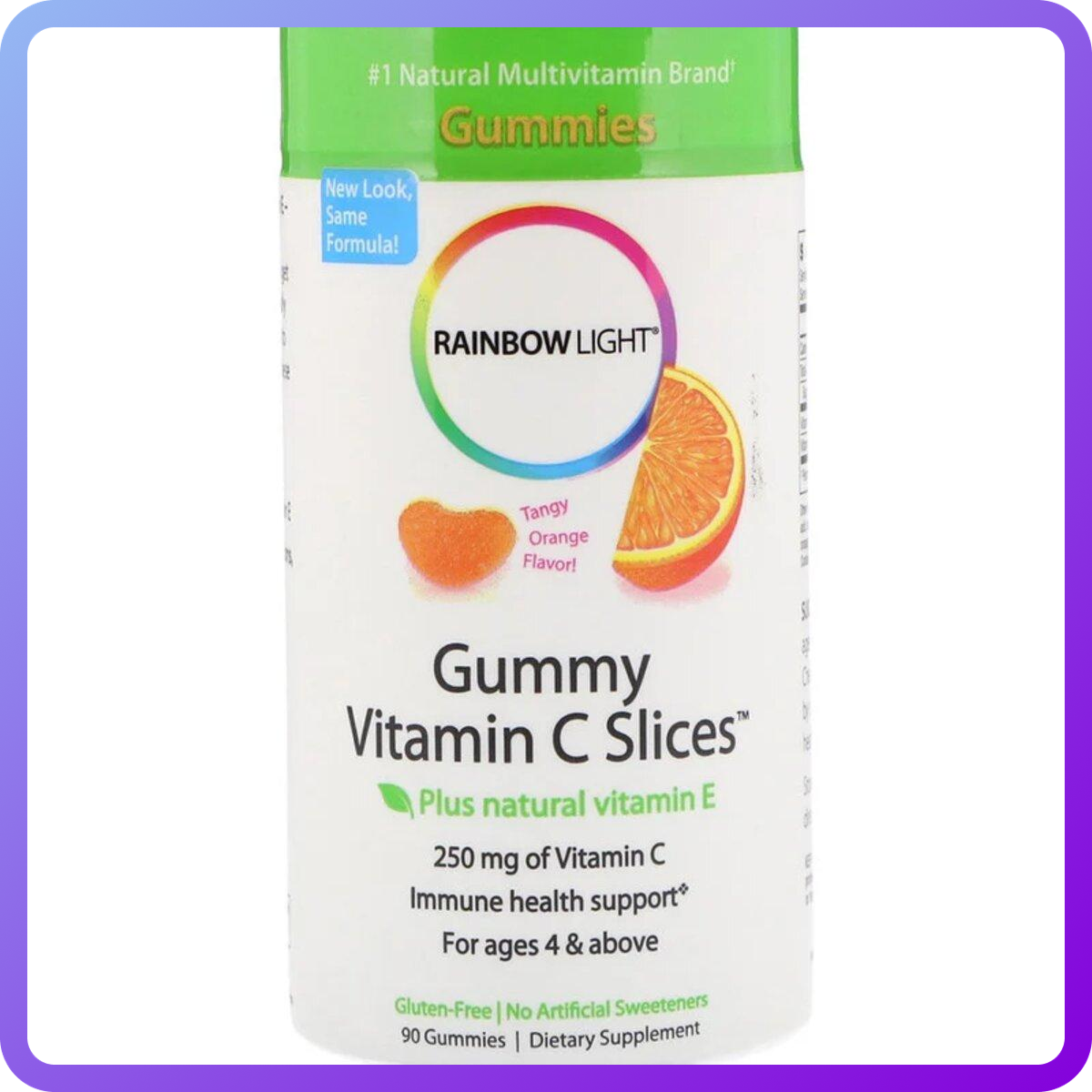Вітаміни і мінерали Rainbow Light Gummy Vitamin C Slices 90 жев.цукерки (345646)