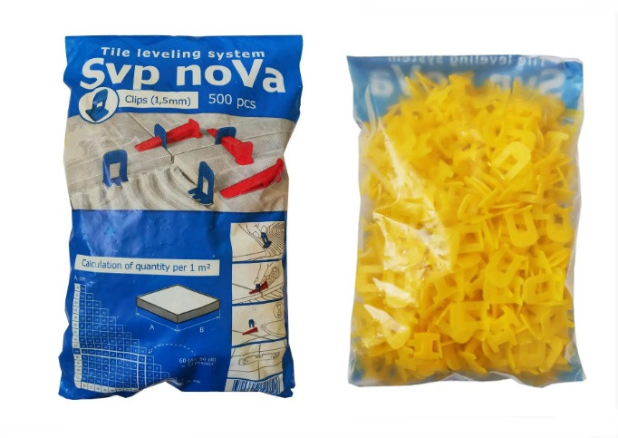 Основа СВП NOVA для вирівнювання плитки 1,5 ММ (500 ШТ./УП.), фото 1