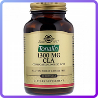 Конъюгированная Линолевая Кислота Solgar CLA 1300 мг Tonalin Тоналин (60 желатиновых капсул) (227019)