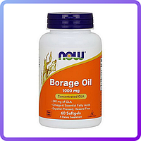 Масло огуречника Now Foods Borage Oil 1000 мг 60 гел.капс (471123)