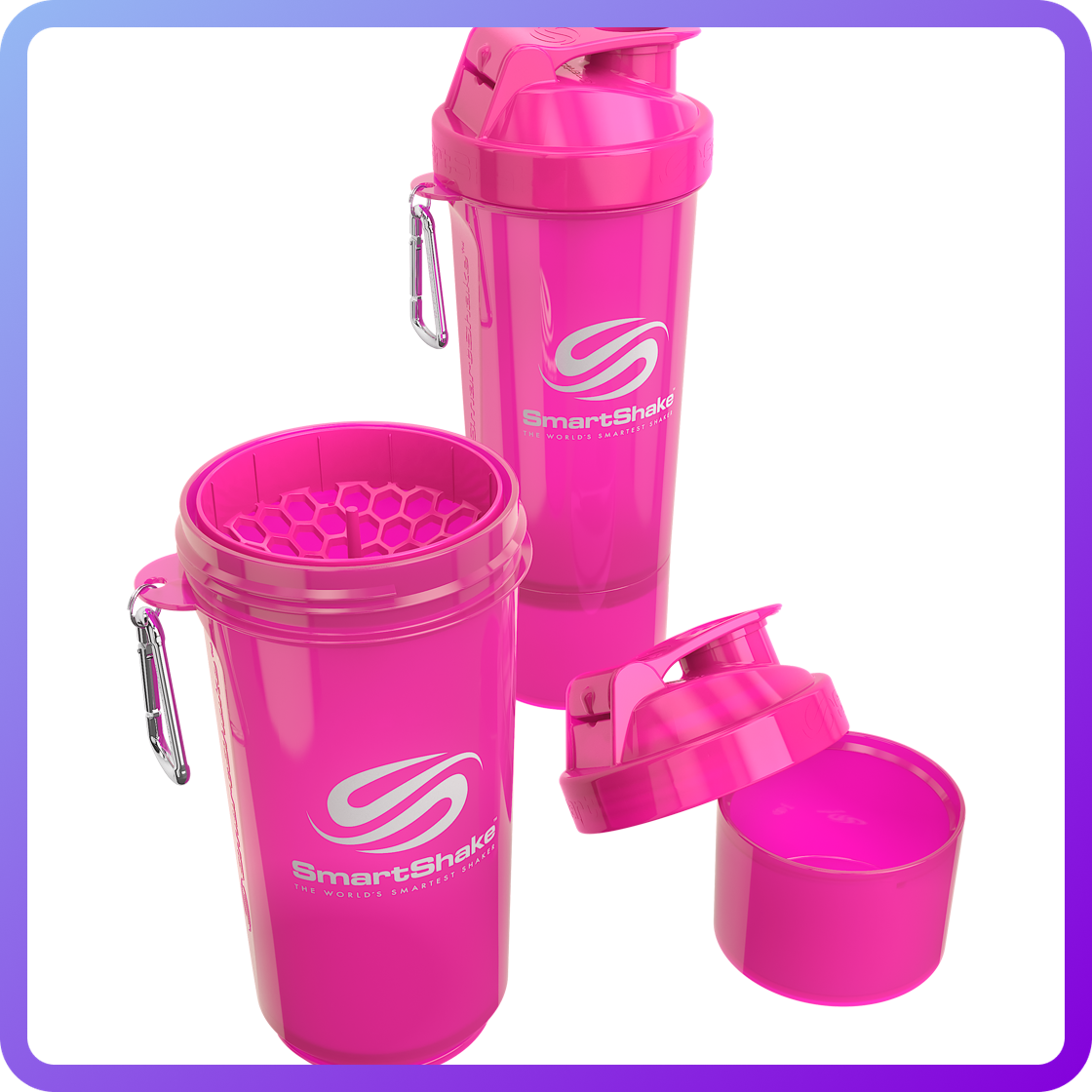 Шейкер SmartShake Neon Pink (500 мл) (336601)