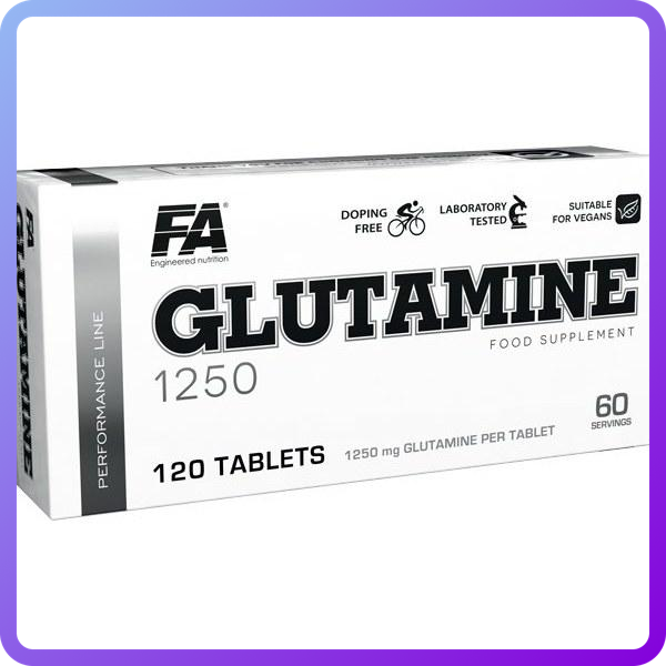 Глютамін Fitness Authority Glutamine 1250 (120 таб) (339797)