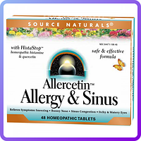 Рослинний Комплекс Source Naturals Allercetin Allergy & Sinus (48 таблеток) (338055)