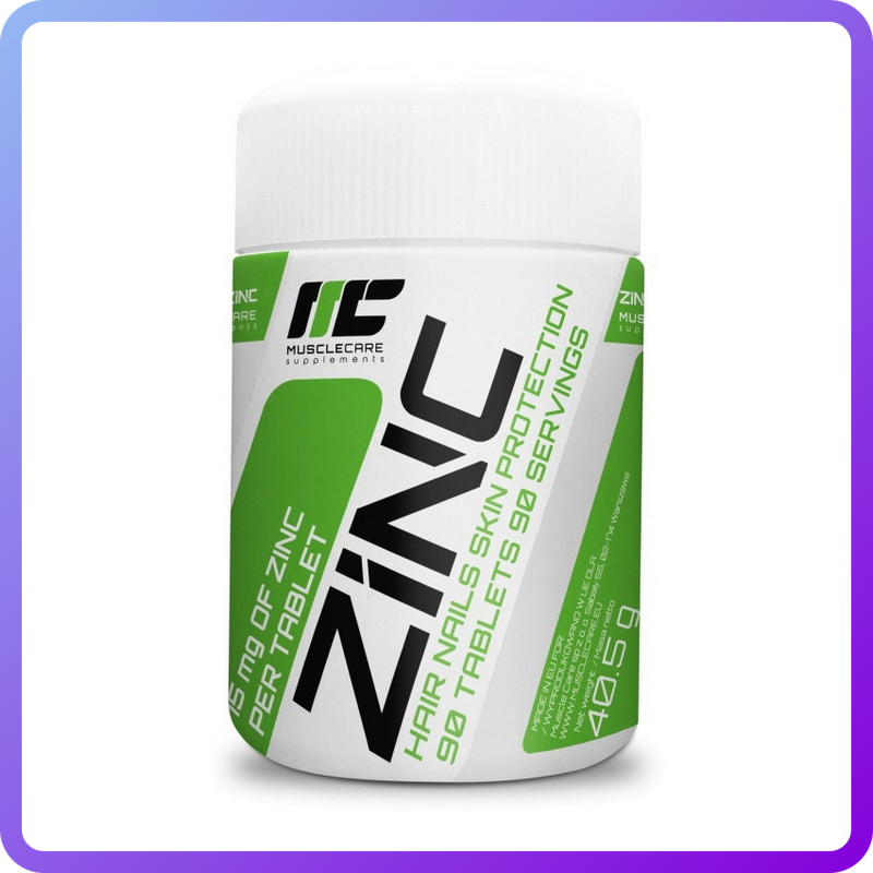 Вітаміни і мінерали Muscle Care Zinc 90 таб (345677)