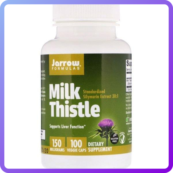 Розторопша Силімарин Jarrow Formulas Milk Thistle 150 мг 100 Вегетаріанських капсул (344617)